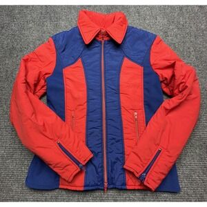 Vintage Innsbruck Jacket Mens Medium Red Blue Colorblock Insulated Ski Cuffs 80s